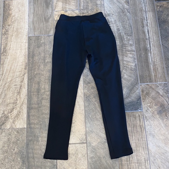 NWOT Zara Black Ruffle Front Skinny Pants - Picture 6 of 11